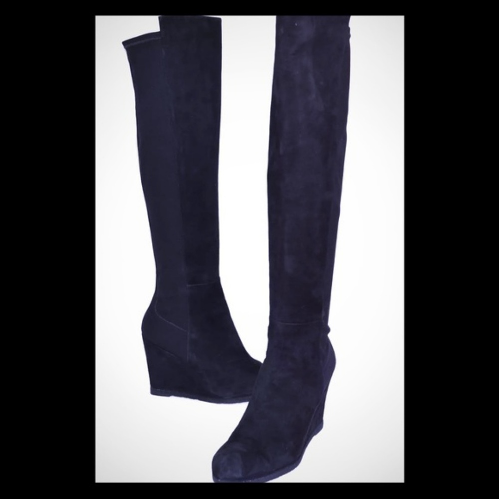 Stuart Weitzman “Demiswoon” 5050 Black Suede Boot